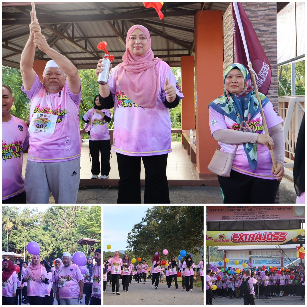 HARI SUKAN NEGARA: SPLASH AND DASH FUN RUN IKBN PERETAK BERSAMA ALUMNI MERIAH