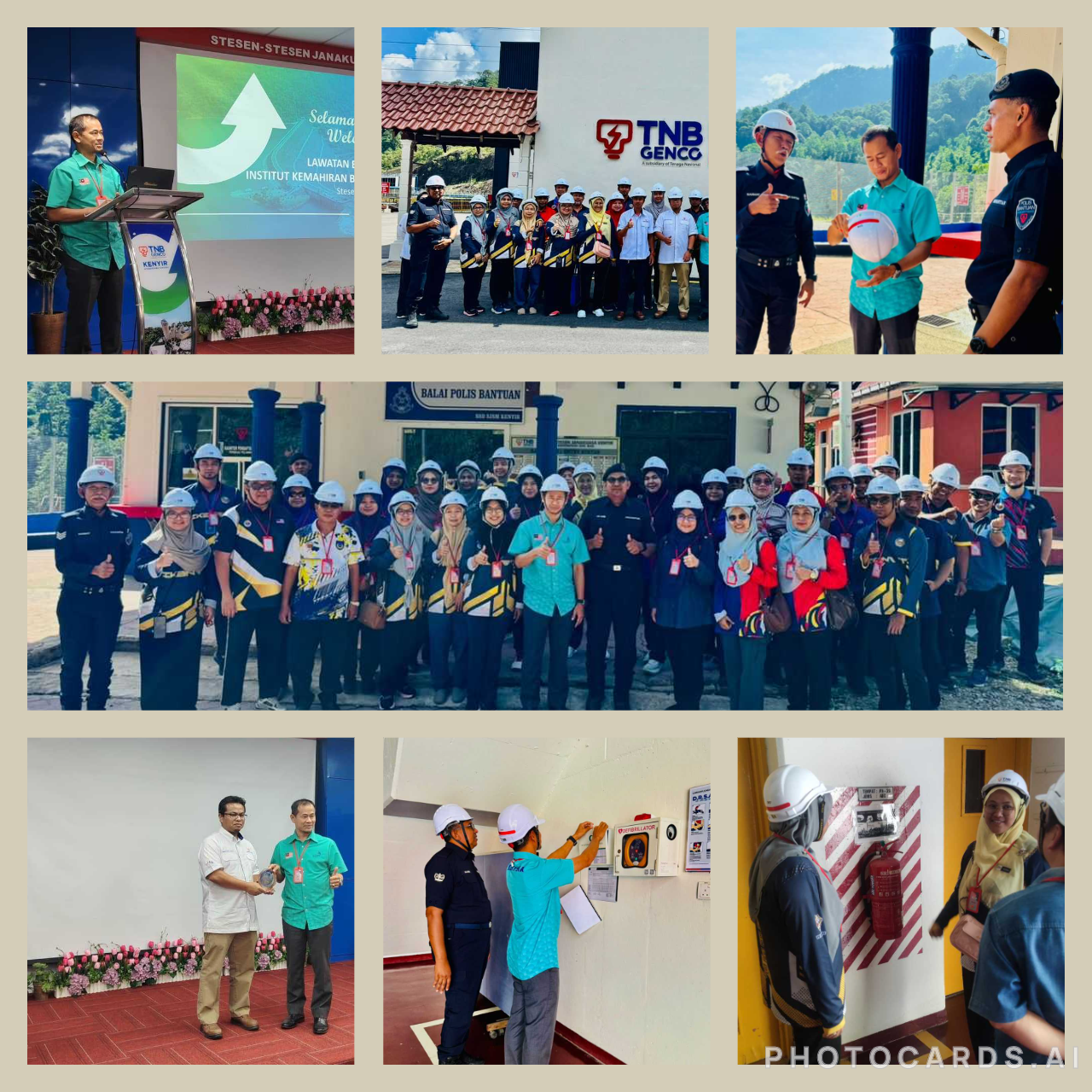 LAWATAN BERMAKLUMAT JAWATANKUASA KESELAMATAN DAN KESIHATAN PEKERJAAN (JKKP) IKBN WAKAF TAPAI KE STESEN-STESEN JANAKUASA KENYIR