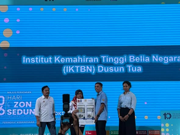 SATU LAGI INISIATIF HIJAU !!! IKTBN DUSUN TUA TERIMA SUMBANGAN PERALATAN LATIHAN ATC CSTP.