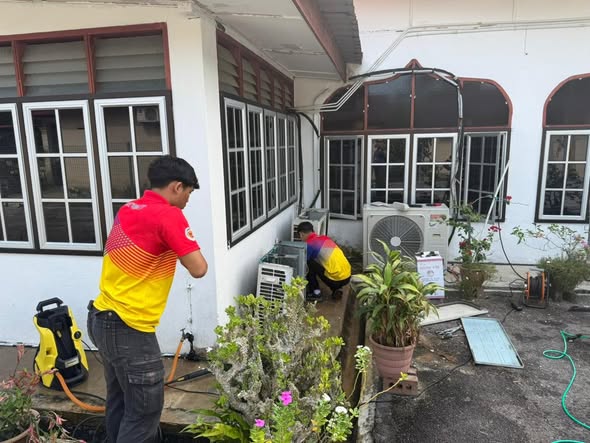 Gerak Kerja Penyelenggaraan di Masjid Ar-Rahman, Kampung Sungai Lui