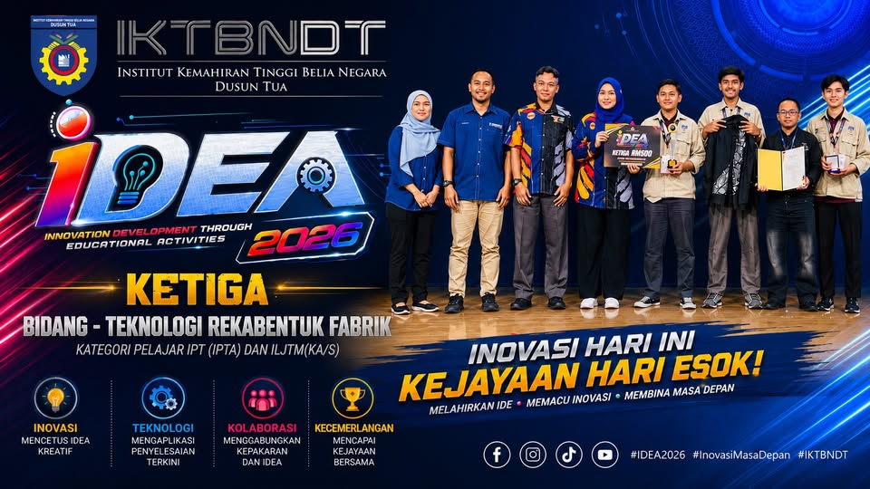 TAHNIAH! TEMPAT KETIGA FINAL IDEA26