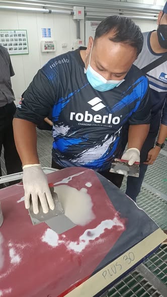 SESI LATIHAN PRODUK ROBERLO PENGAJAR IKTBN DUSUN TUA ANJURAN RM COATINGS