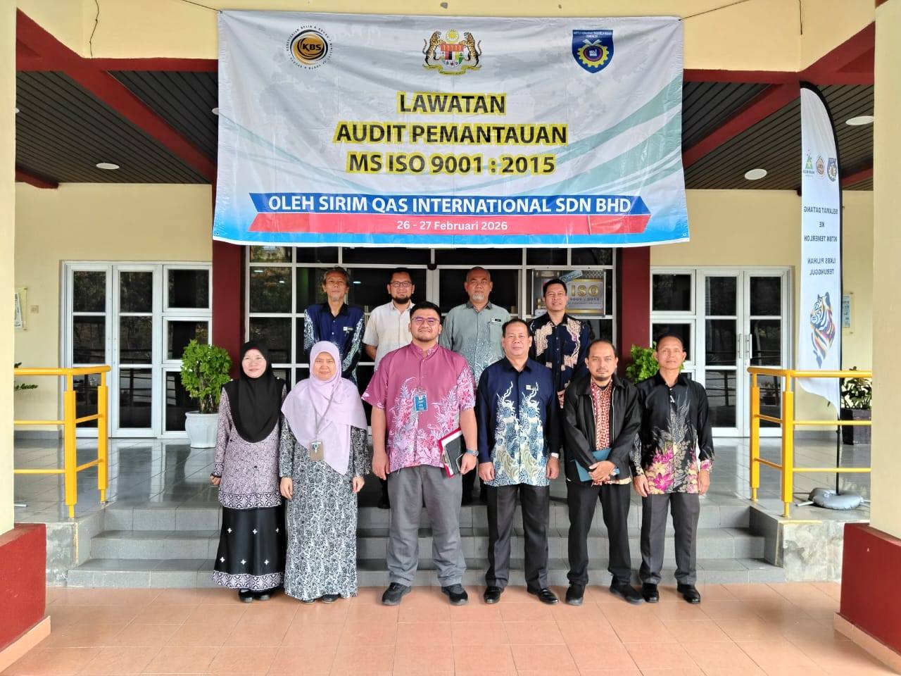 LAWATAN AUDIT PEMANTAUAN KALI PERTAMA SISTEM PENGURUSAN KUALITI MS ISO 9001 : 2015 IKTBN TEMERLOH BAGI TAHUN 2026