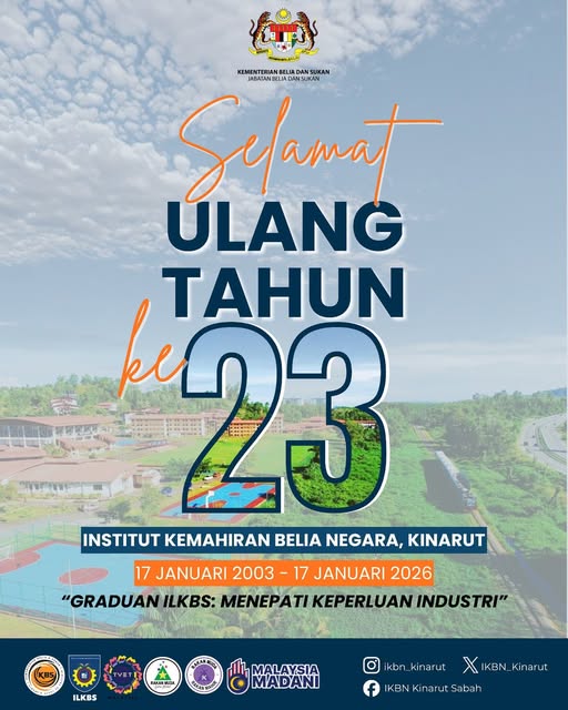 SELAMAT ULANG TAHUN KE-23 IKBN KINARUT!