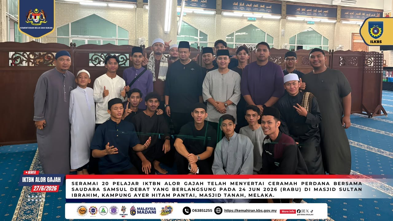 IKTBN ALOR GAJAH HANTAR 20 PELAJAR TIMBA ILMU DI CERAMAH PERDANA SYAMSUL DEBAT