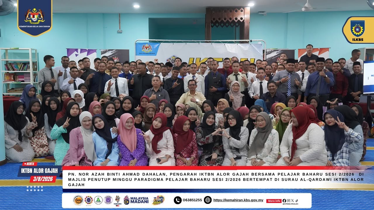 MIPAR Sesi 2/2026 Labuh Tirai: Pelatih Baharu IKTBN Alor Gajah Sedia Tempuh Dunia TVET