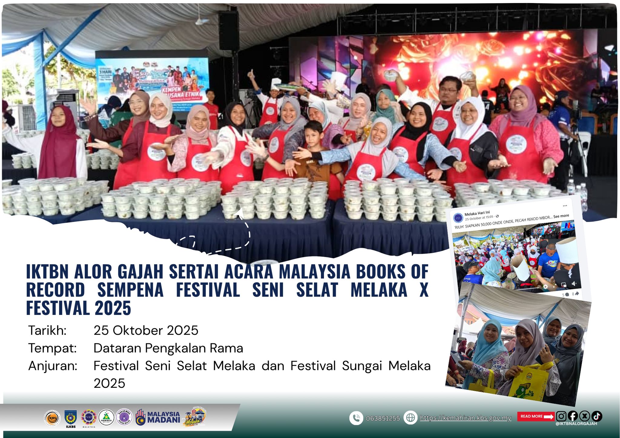 IKTBN Alor Gajah Sertai Festival Seni Selat Melaka X Festival 2025