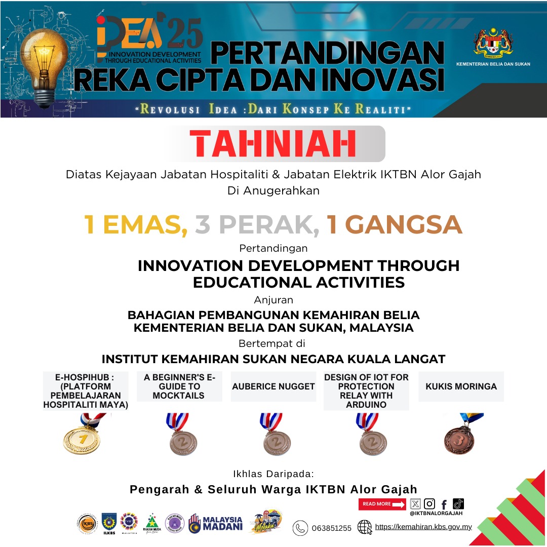 Kejayaan Inovasi &  Pertandingan Kemahiran Mantapkan Kredibiliti