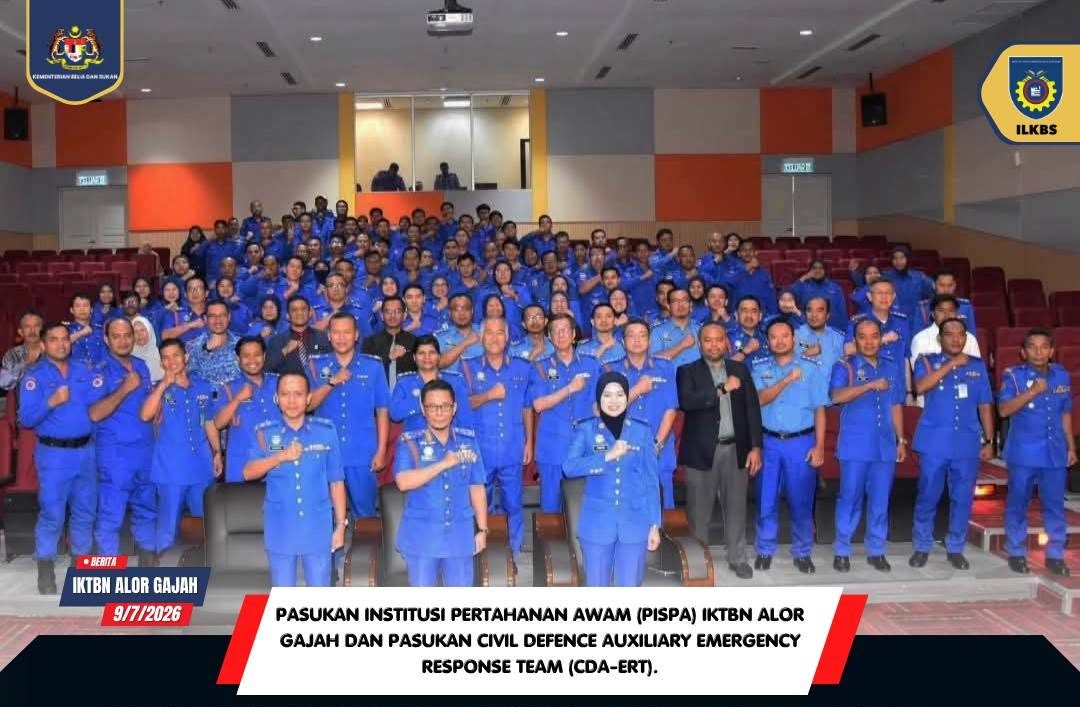 Tiga Pegawai IKTBN Alor Gajah Ditauliahkan Sebagai Kapten Bersekutu Pertahanan Awam