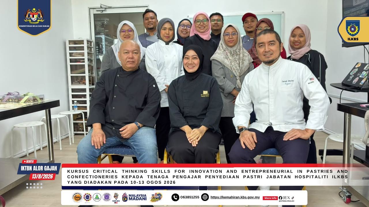 Kuasai Inovasi Pastri Moden: Tenaga Pengajar IKTBN Alor Gajah Sertai Kursus Lanjutan Di Bangi