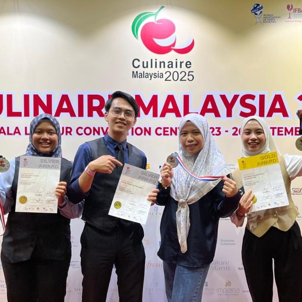  Pelajar dan Pegawai Raih Pingat di Pertandingan Culinaire 2025