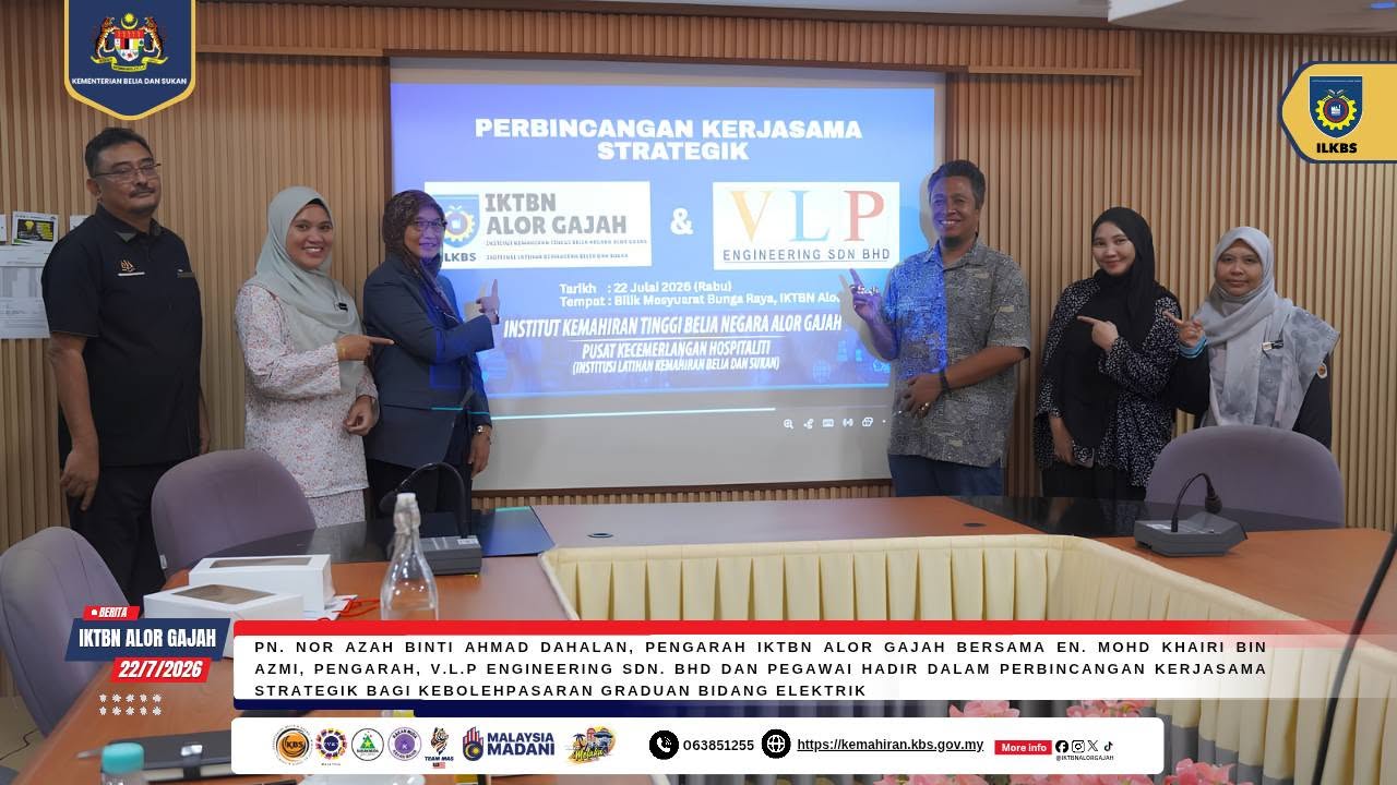 IKTBN Alor Gajah, V.L.P Engineering Jalin Kerjasama Pemantapan Kurikulum Teknologi Elektrik