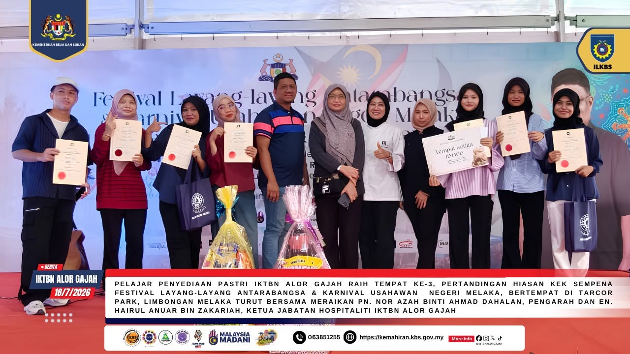 Kreativiti Kek Membawa Tuah, Nur Iman Harumkan Nama IKTBN Alor Gajah Di Limbongan