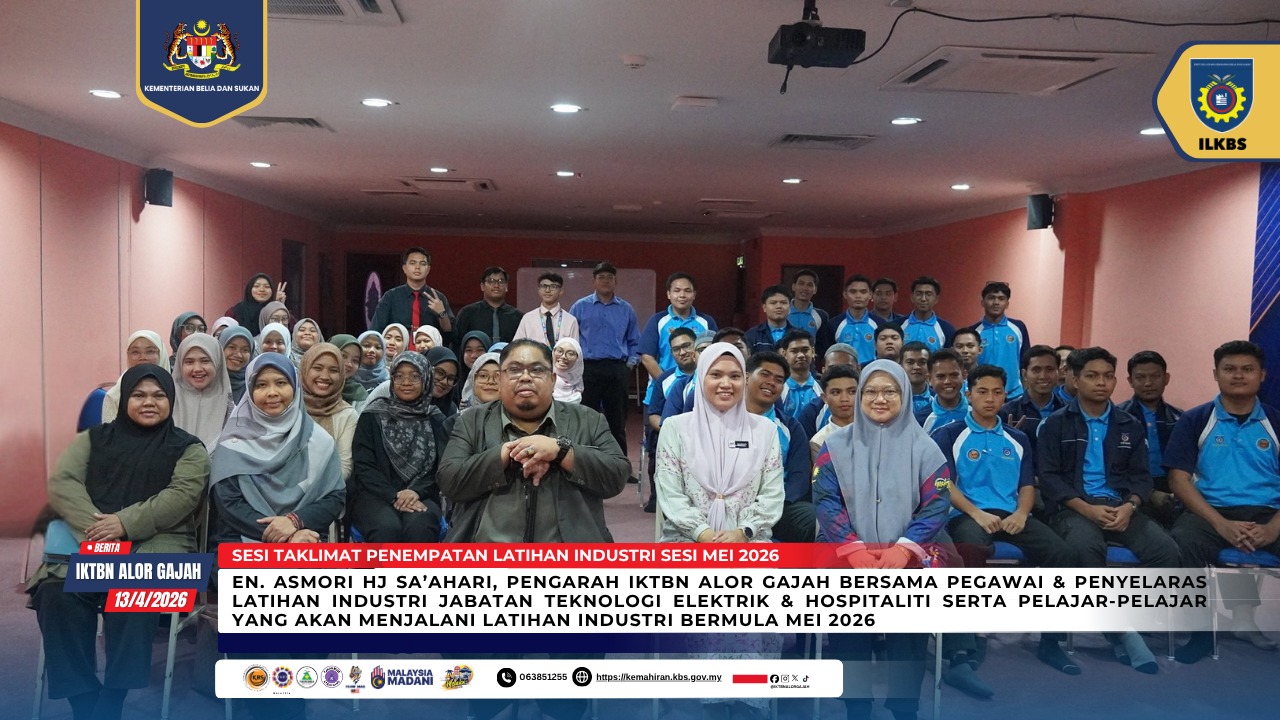  Sesi Taklimat dan Amanat Pelajar Latihan Industri 
