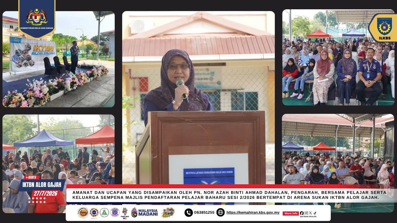 IKTBN Alor Gajah Sambut 127 Pelajar Baharu, Sedia Fasiliti Lebih Moden Hingga 2028