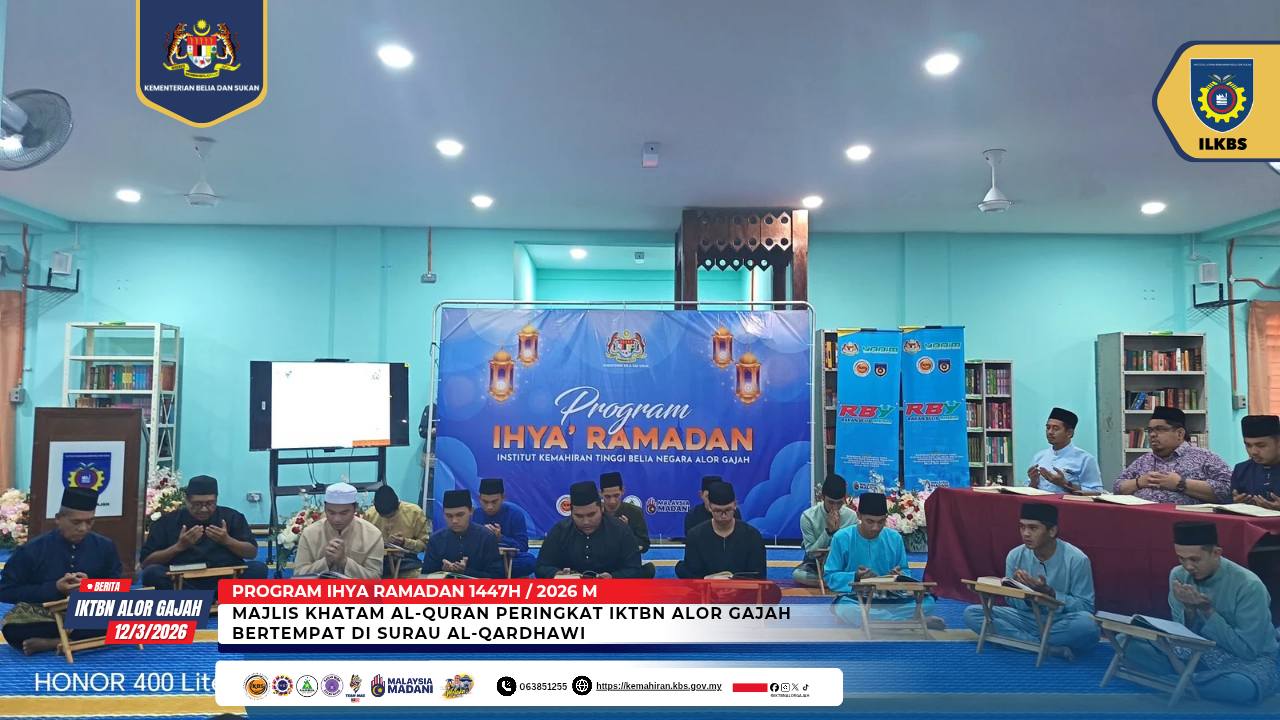 Majlis Penutup Program Khatam Peringkat IKTBN Alor Gajah 1447H