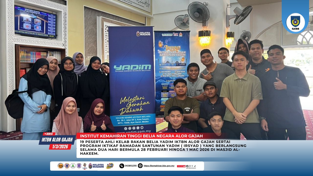 Rakan Belia Yadim IKTBN Alor Gajah Sertai Program IRSYAD 2026