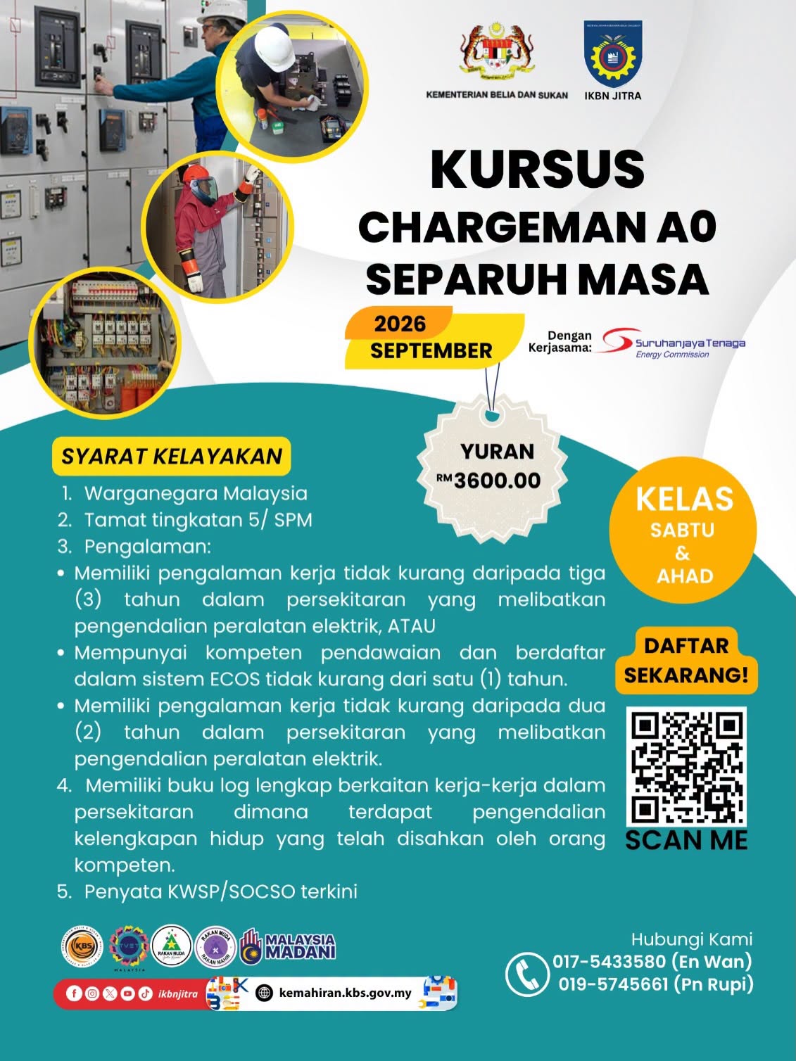 KURSUS SEPARUH MASA SEPT 2026 IKBN JITRA! 
