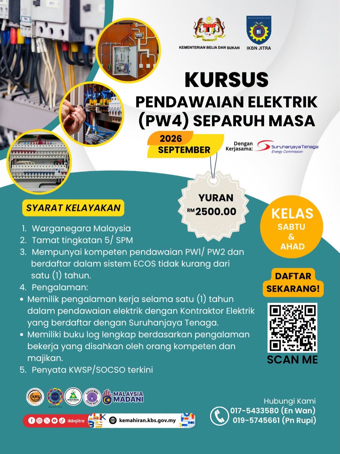 KURSUS SEPARUH MASA SEPT 2026 IKBN JITRA! 