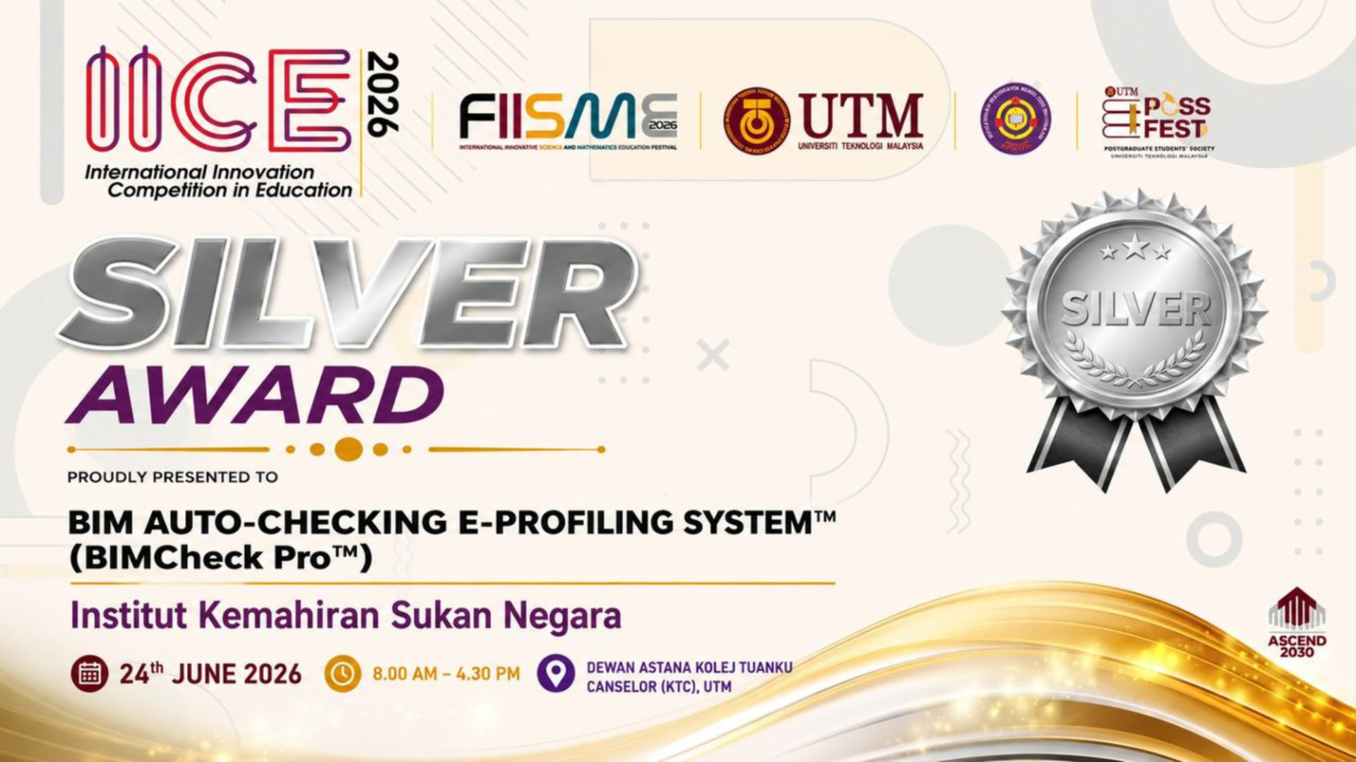 IKSN RANGKUL ANUGERAH PERAK DI FIISME 2026