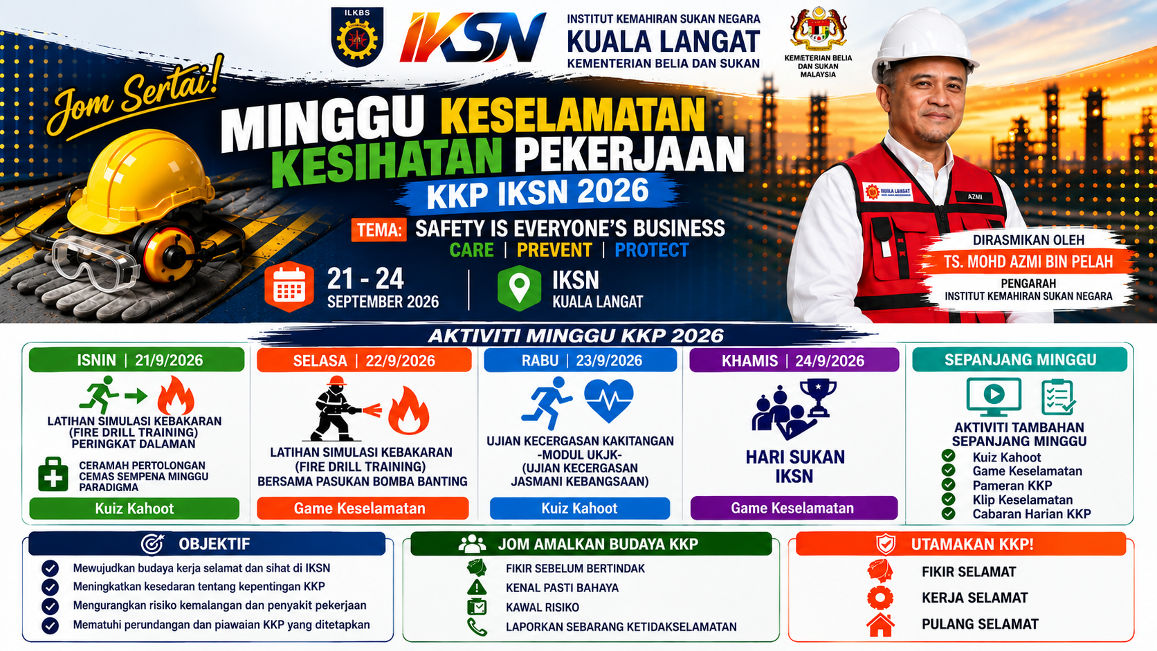 MINGGU KESELAMATAN DAN KESIHATAN PEKERJAAN (KKP) IKSN 2026