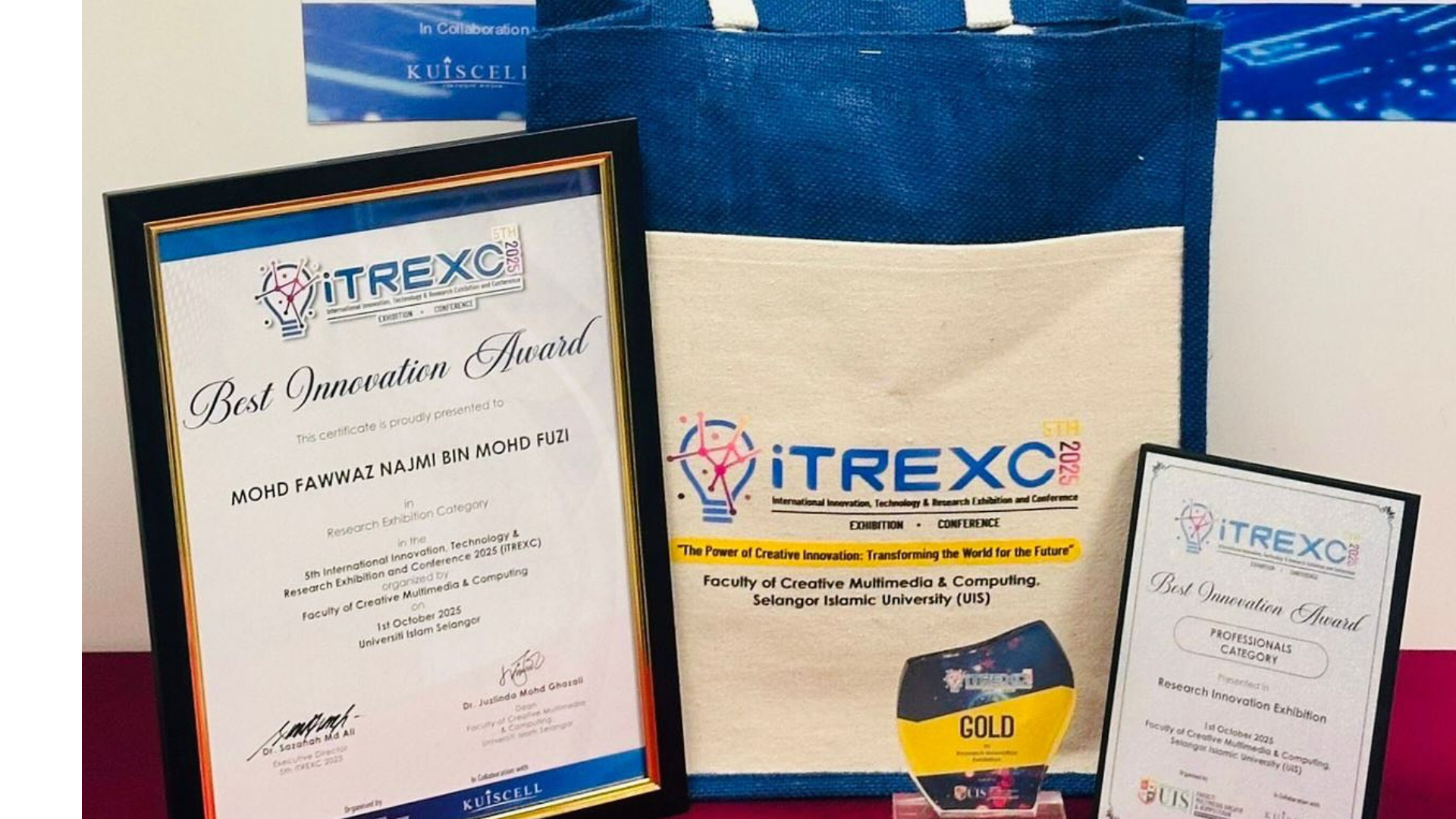 Anugerah Inovasi Terbaik dan Pingat Emas Milik IKSN Di iTREXC 2025