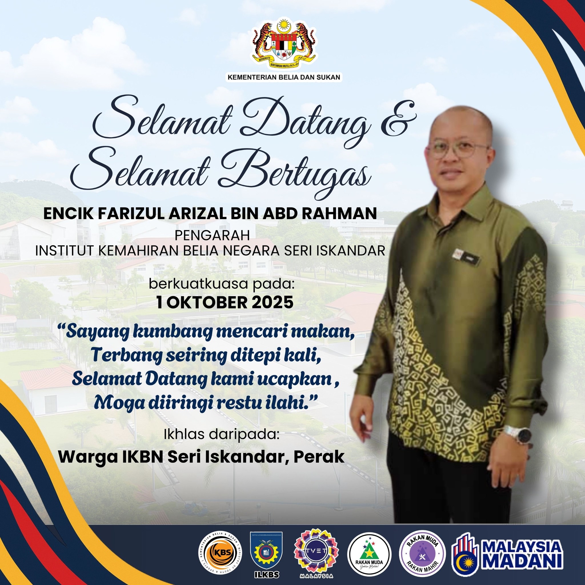 SELAMAT DATANG & SELAMAT BERTUGAS 