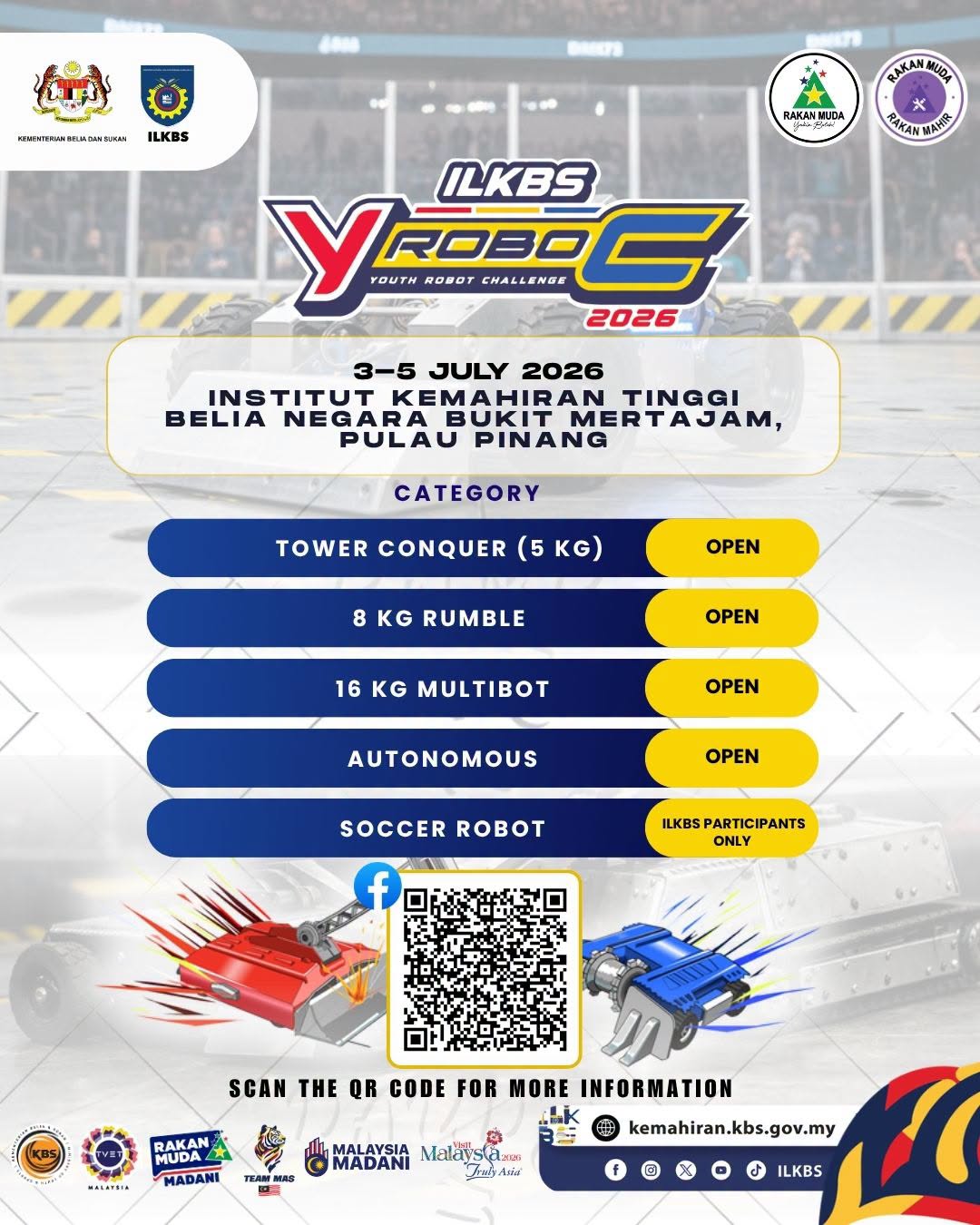 YOUTH ROBOT CHALLENGE (Y-RoboC) 2026 ILKBS