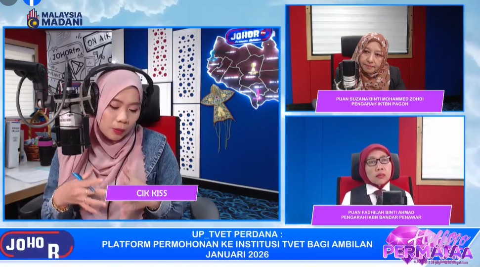"UP_TVET PERDANA: PLATFORM PERMOHONAN KE INSTITUSI TVET BAGI AMBILAN JANUARI 2026"