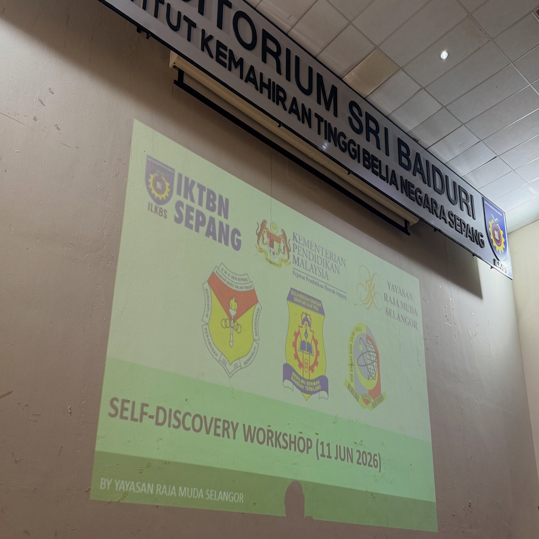 SESI PROMOSI IKTBN SEPANG KEPADA PELAJAR DAERAH SEPANG MELALUI PROGRAM EKSPLORASI DIRI ANJURAN YAYASAN RAJA MUDA SELANGOR (YRMS)