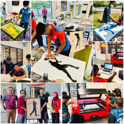 PROGRAM RAKAN MAHIR : FUTURE Y-SKILLS KURSUS PEMBUATAN ITEM DEKORASI MENGGUNAKAN TEKNOLOGI LASER CUTTING