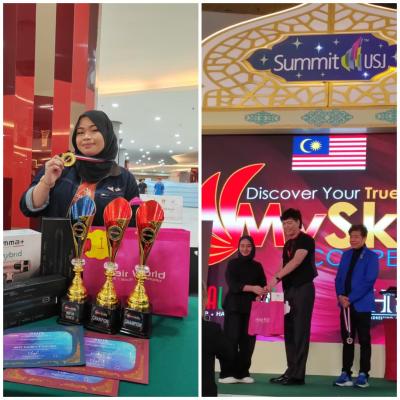 PELAJAR BUKTIKAN KECEMERLANGAN TVET HAIRDRESSING